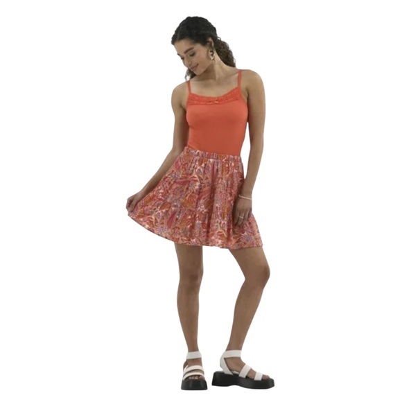 No Boundaries Dresses & Skirts - No Boundaries Paisley Tiered Mini Skirt Size XXL (20) NWT